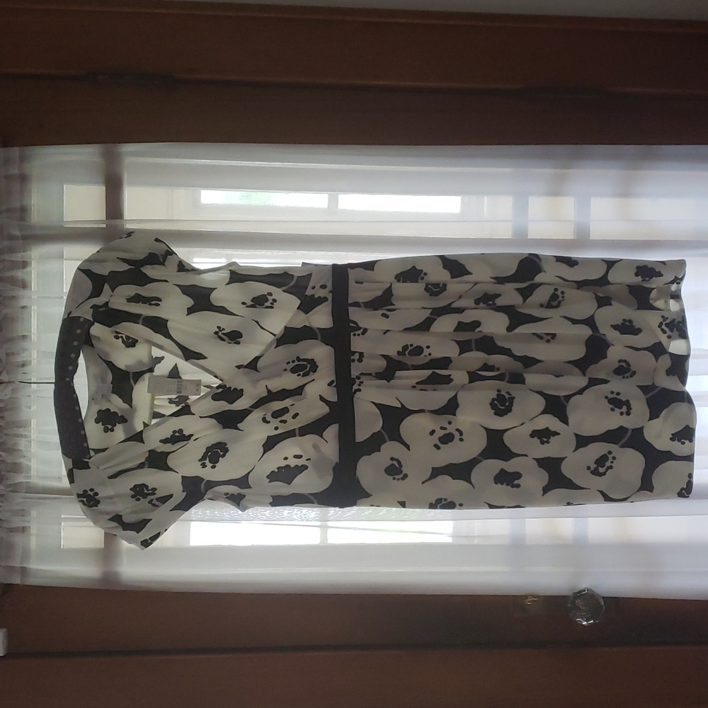 NWT NEW YORK AND COMPANY BLACK/WHITE DRESS L